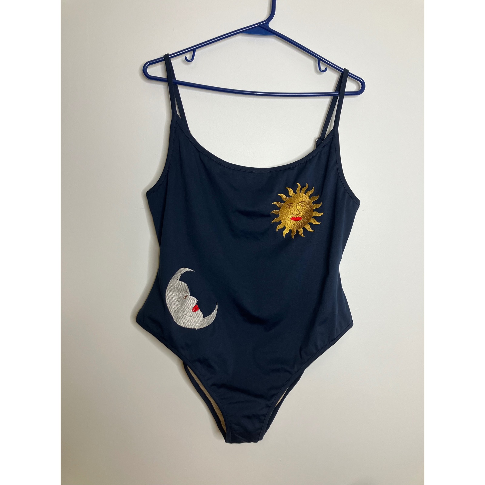 Samantha Pleet One Piece Swimsuit Womens Xxxl Navy New Sun Moon Celestial — image 2 of 8
